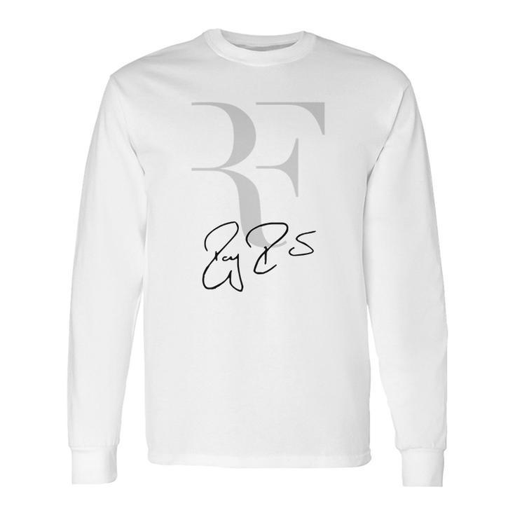 Rf Logo Roger Federer Perfect Tennis Long Sleeve T-Shirt