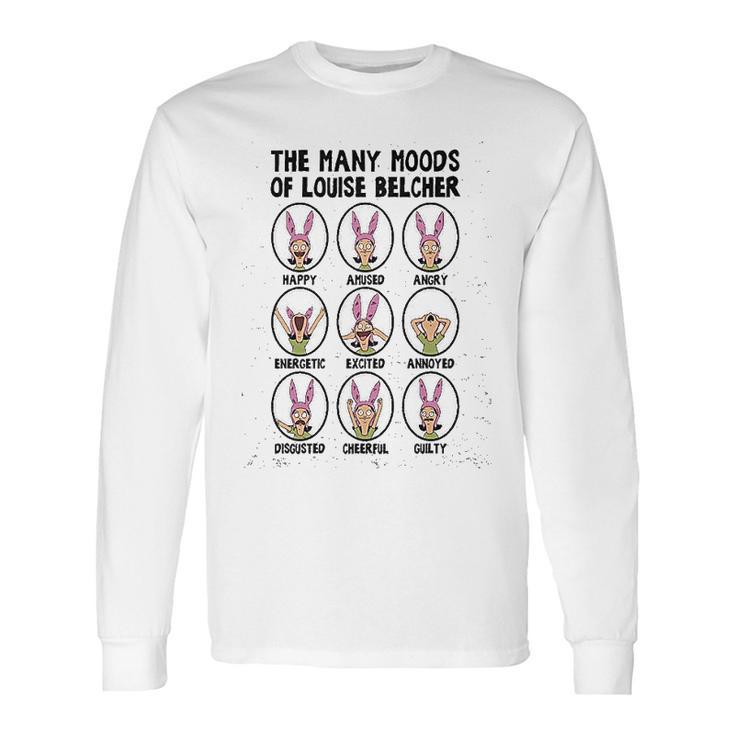 Ripple Junction Bobs Burgers Adult Unisex Many Moods Of Louise Light Weight Crew Long Sleeve T-Shirt