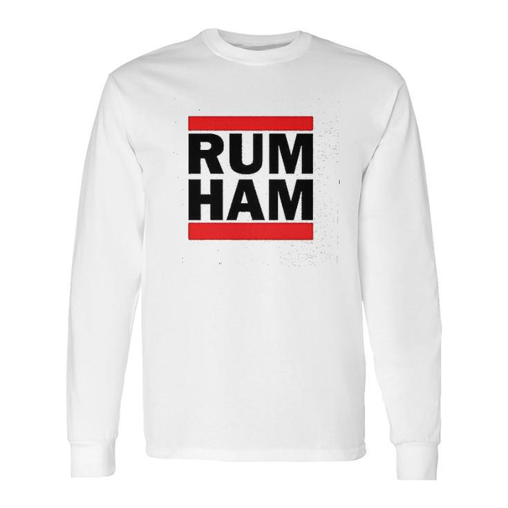 Rum Ham Funny Logo Parody Long Sleeve T-Shirt