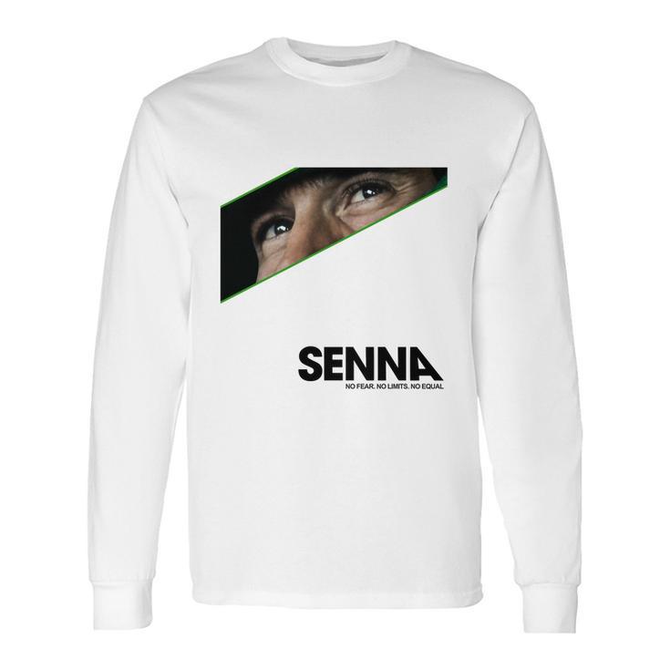 Senna No Fear  No Limits No Equal Long Sleeve T-Shirt