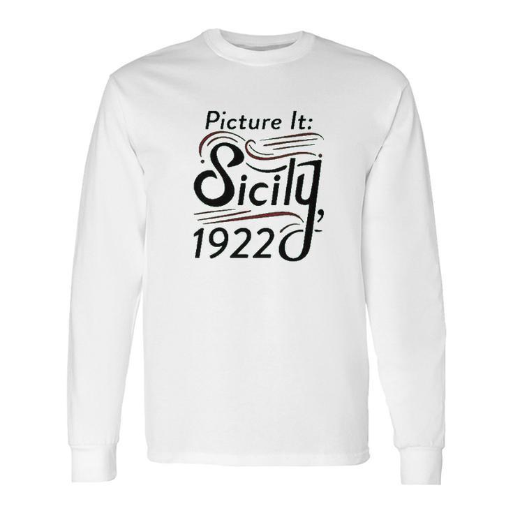 Sicily 1922 Television Funny Retro 80S Graphic Long Sleeve T-Shirt