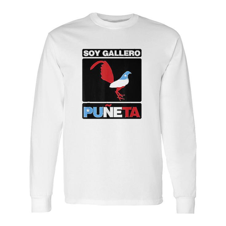 Soy Gallero Boricua Long Sleeve T-Shirt