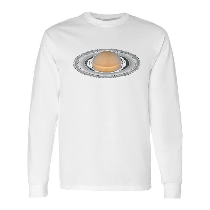 Space Stuff Saturn By Hubble Long Sleeve T-Shirt