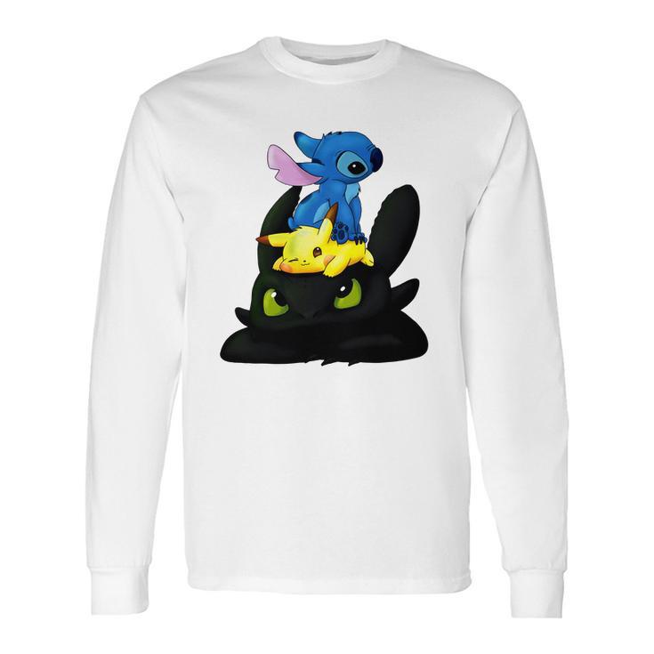 Stitch Pokemon Grinch Long Sleeve T-Shirt