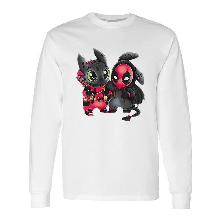 Stitch And Spiderman Long Sleeve T-Shirt