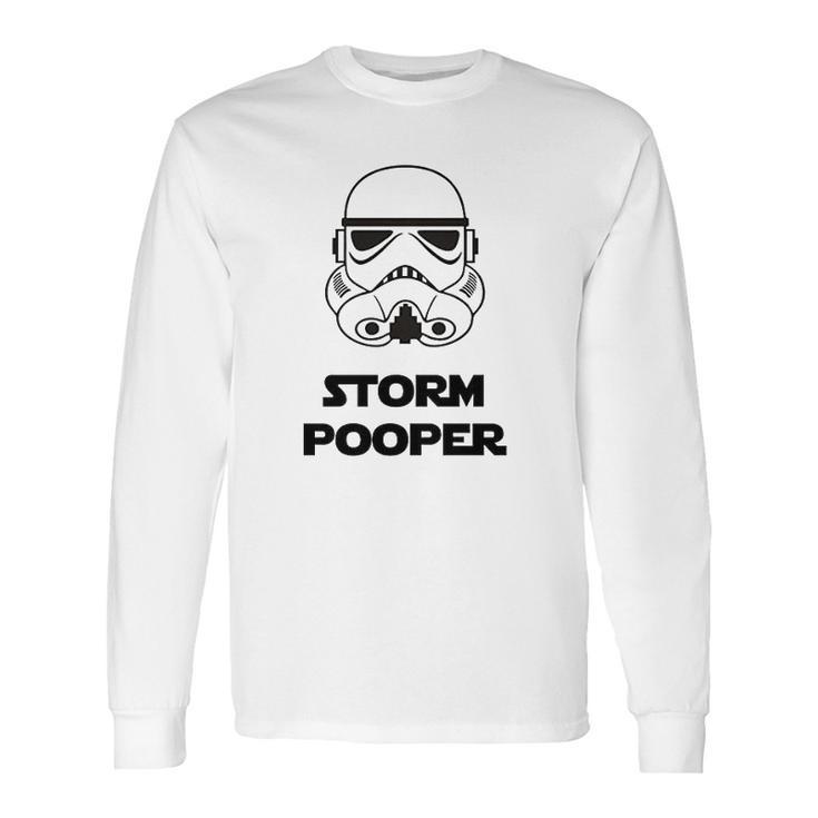 Storm Pooper  Space Romper One Piece Long Sleeve T-Shirt