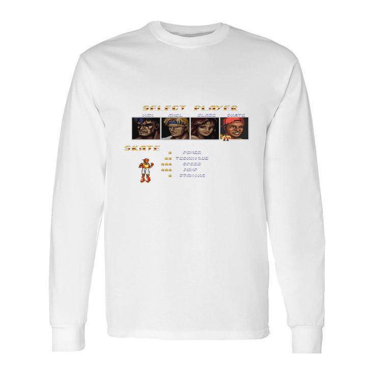 Streets Of Rage 2 Â€“ Select Skate Shirt Long Sleeve T-Shirt