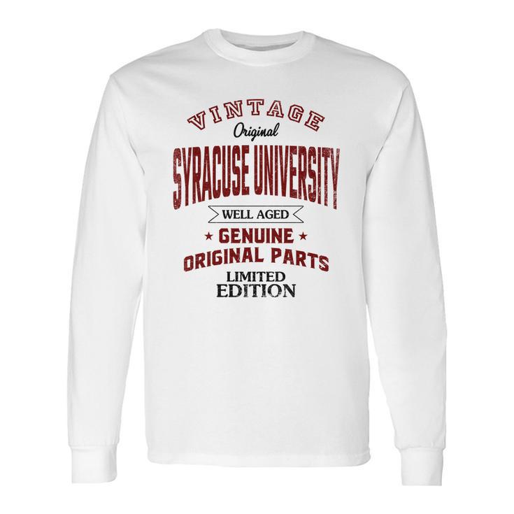 Syracuse University Well Aged Vintage Original Parts 2020 Long Sleeve T-Shirt