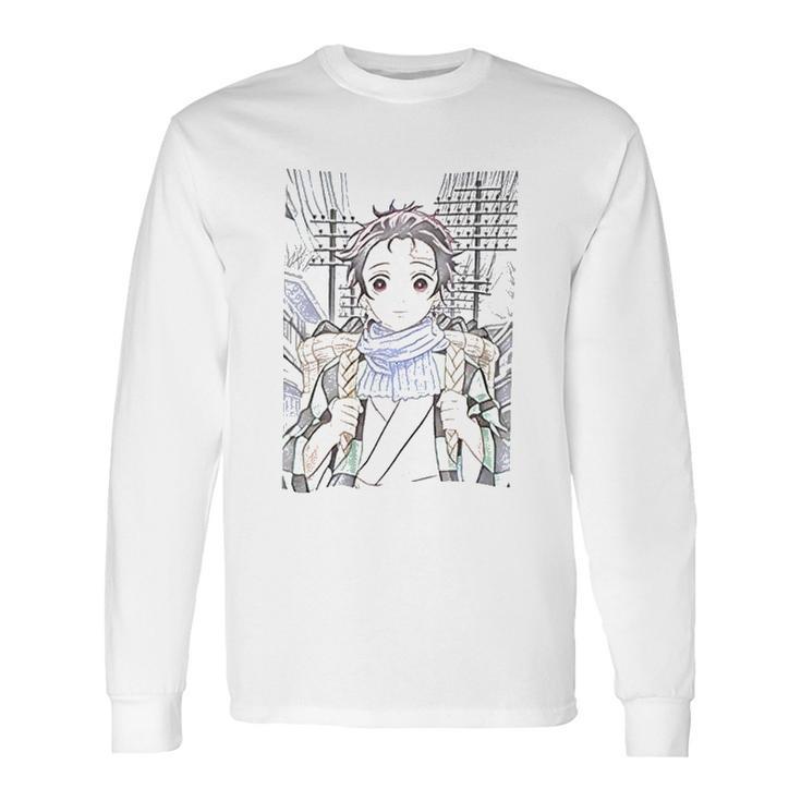 Tanjiro Kamado Kimetsu No Yaiba Demon Slayer Long Sleeve T-Shirt