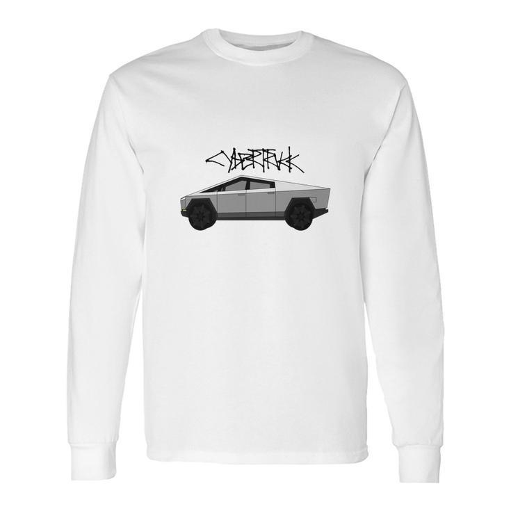 Tesla Cyber Truck Bulletproof Long Sleeve T-Shirt