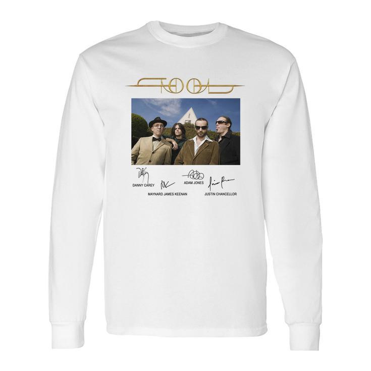 Tool Rock Band Signatures Shirt Long Sleeve T-Shirt