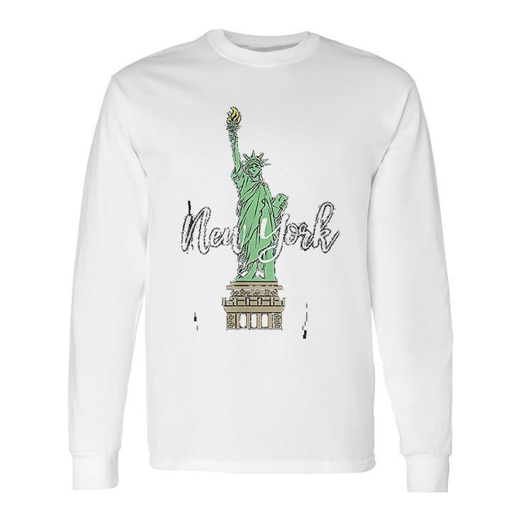 Tourist Statue Of Liberty Iconic New York Long Sleeve T-Shirt