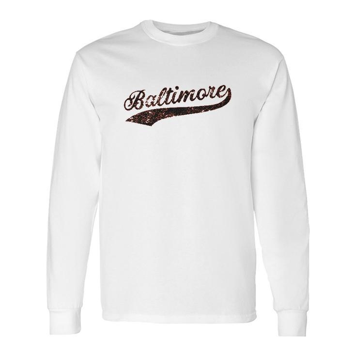 Ugp Campus Apparel Hometown Baseball Script   Hometown Pride Long Sleeve T-Shirt