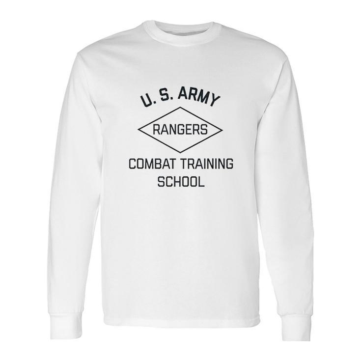 Us Army Ranger Combat Training School Ww2 Vintage Pt Long Sleeve T-Shirt