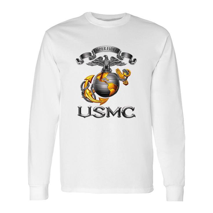 Usmc Semper Fidelis Long Sleeve T-Shirt