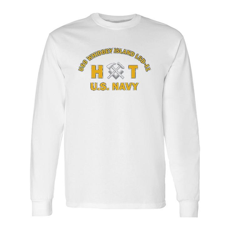 Uss Whidbey Island Lsd41 Rate Ht Hull Maintenance Technician Long Sleeve T-Shirt