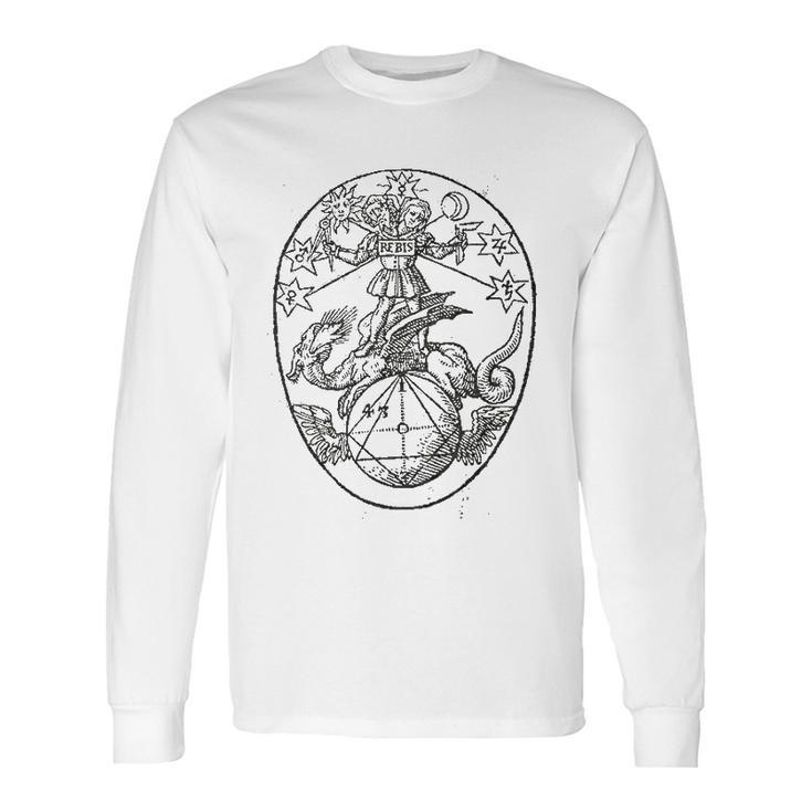 Vintage Alchemy Symbol Rebis Long Sleeve T-Shirt