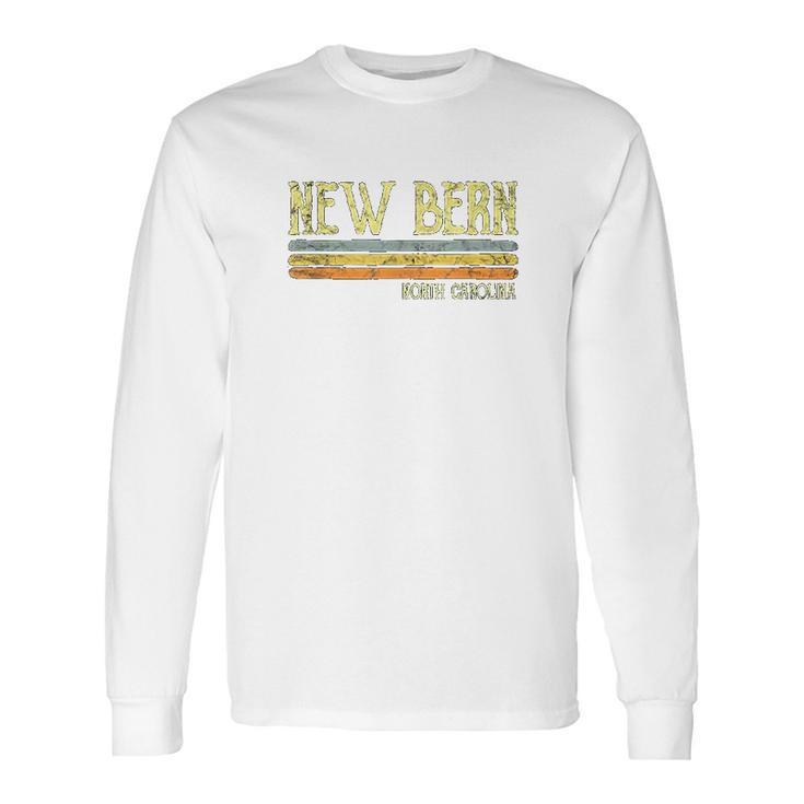 Vintage New Bern North Carolina Nc Gift Love Souvenir Long Sleeve T-Shirt