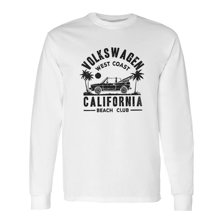 Volkswagen West Coast California Black Text Long Sleeve T-Shirt