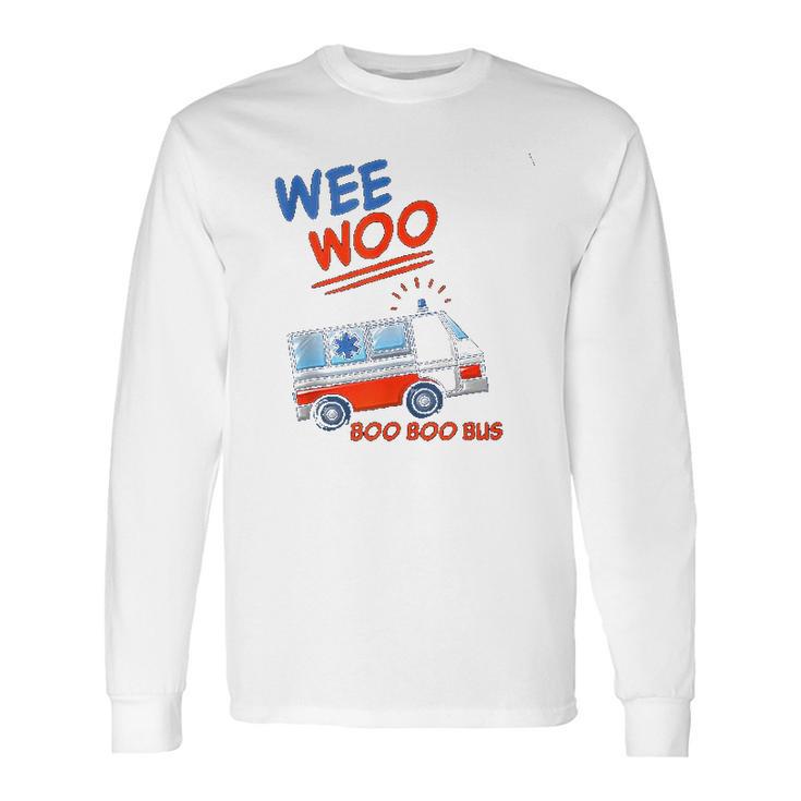 Wee Woo Boo Boo Bus Ambulance Funny Long Sleeve T-Shirt