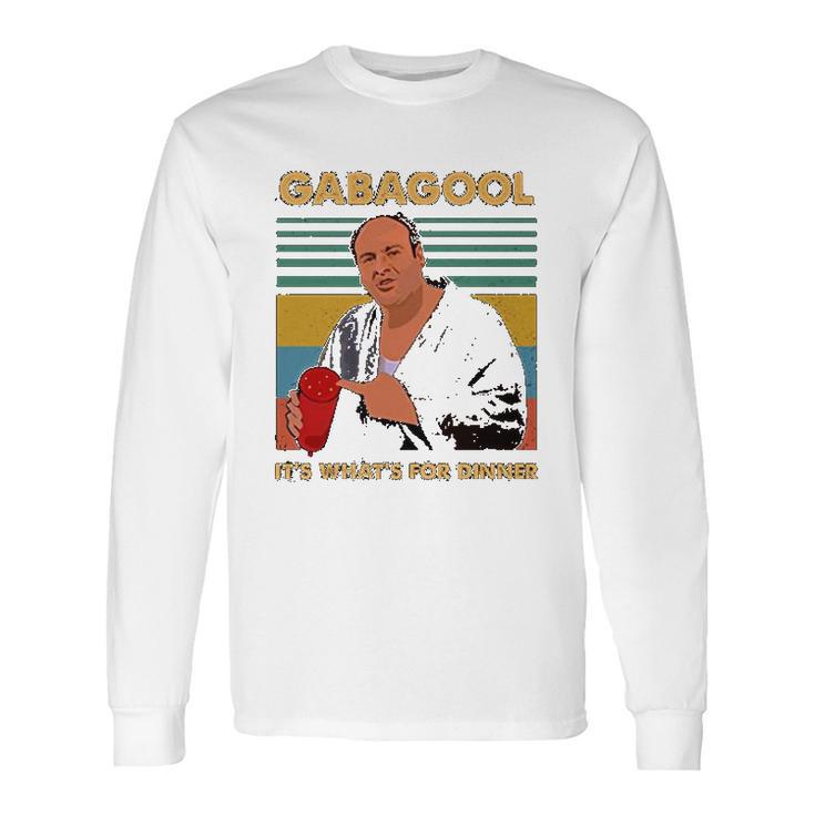 I Will Have The Gabagool For Dinner Retro Long Sleeve T-Shirt