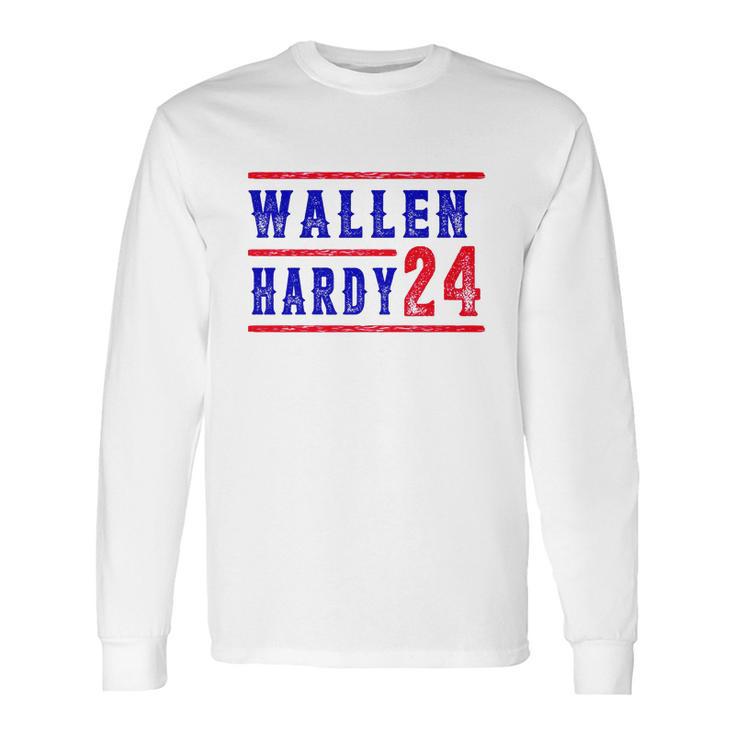 Wallen Hardy 24 Tee Cowboy Wallen Graphic Tee Trending Long Sleeve T-Shirt