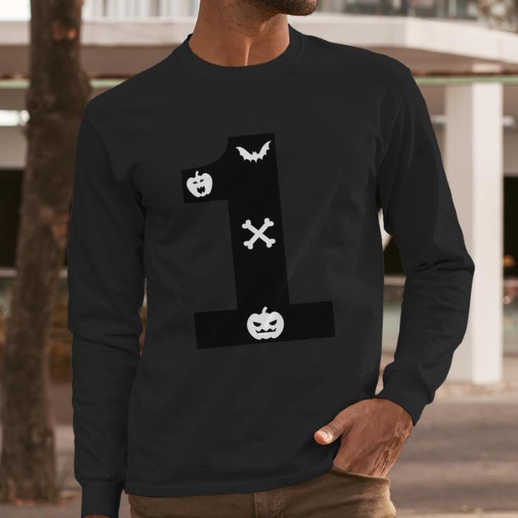 1 Name Charater Pumpkin Dracula Halloween Quote Long Sleeve T-Shirt Gifts for Him