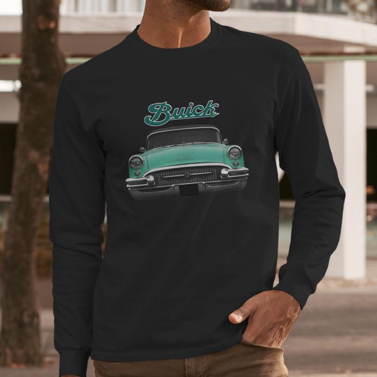 1955 Buick Two Side Green Long Sleeve T-Shirt Gifts for Him