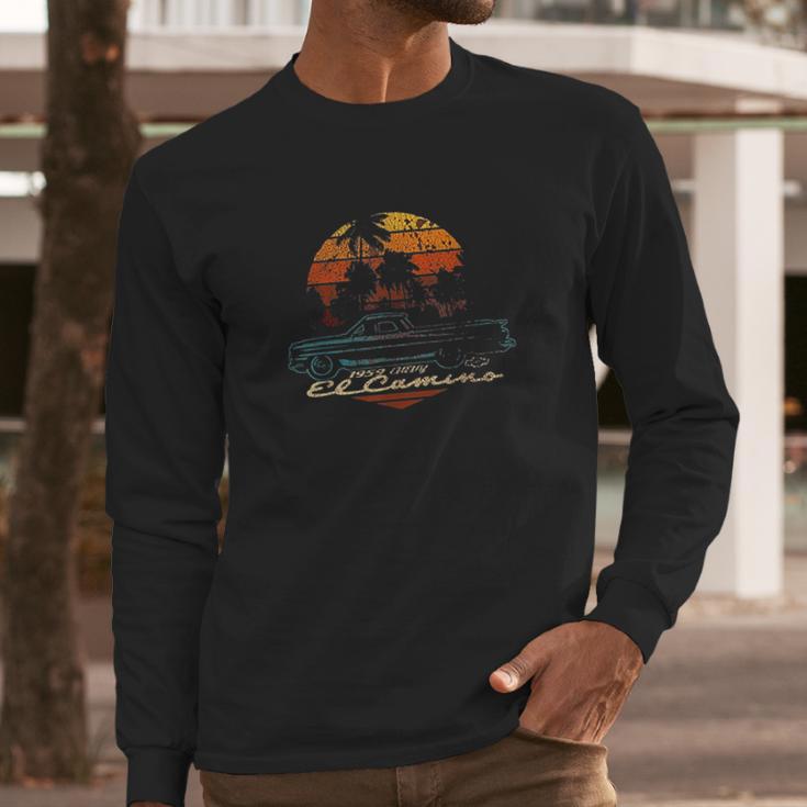 1959 El Camino Sunset Stripes Long Sleeve T-Shirt Gifts for Him