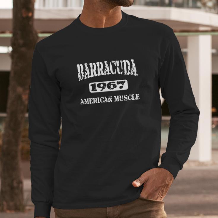 1967 Plymouth Barracuda American Muscle Car Long Sleeve T-Shirt Gifts for Him