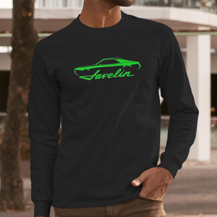 1968 1969 Amc Javelin Classic Color Outline Design Long Sleeve T-Shirt Gifts for Him