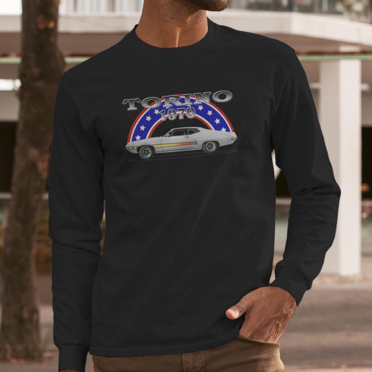 1970 Ford Torino Gt Side White Long Sleeve T-Shirt Gifts for Him