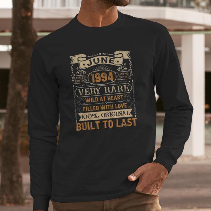 27Th Birthday Gift 27 Years Old Retro Vintage June 1994 Ver2 Long Sleeve T-Shirt Gifts for Him