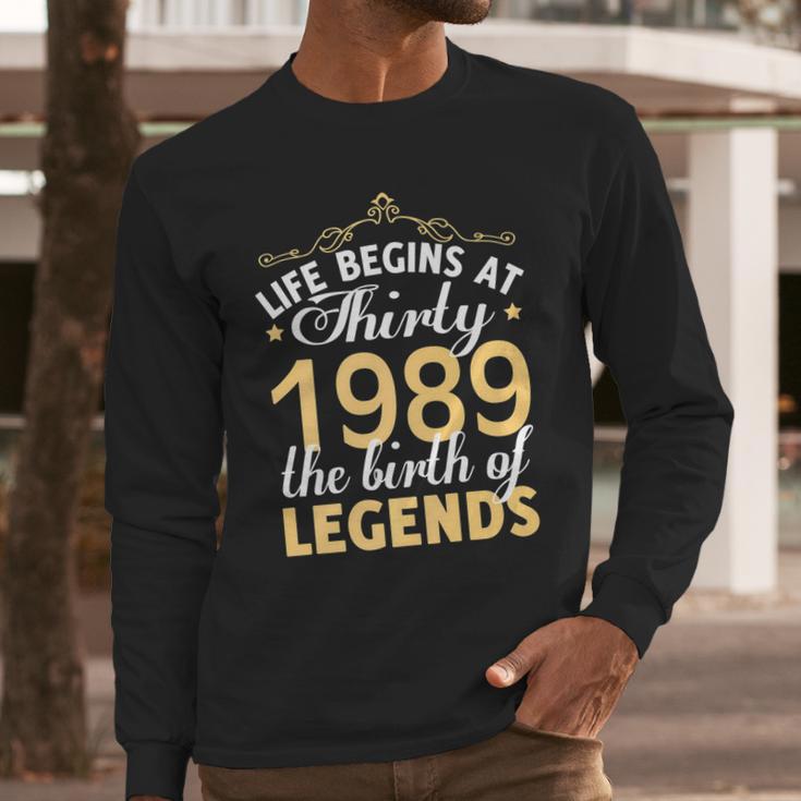 30Th Birthday Gift Vintage 1989 Classic Long Sleeve T-Shirt Gifts for Him