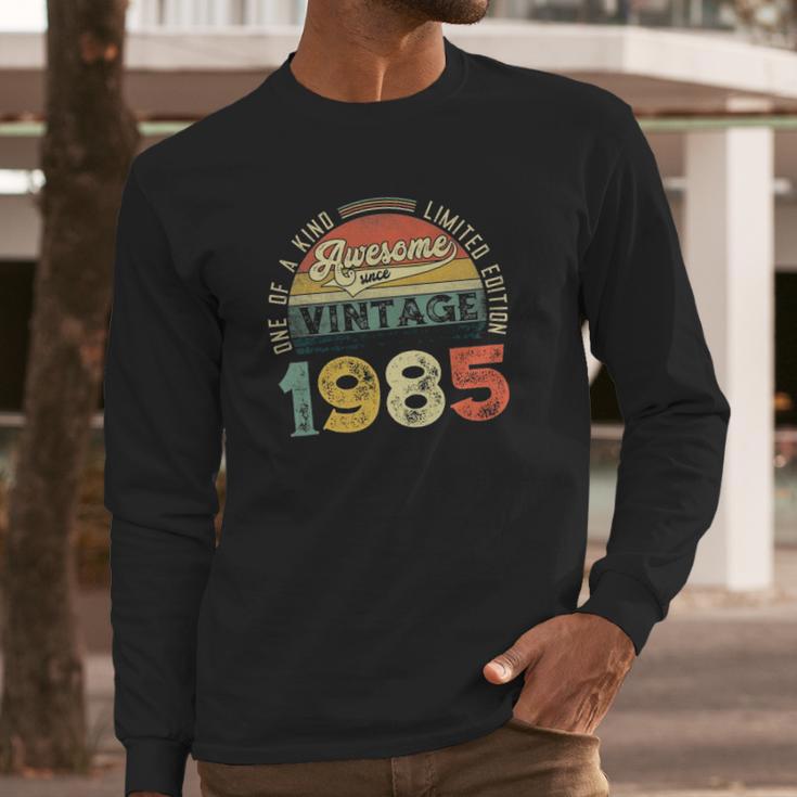 36 Years Old Distressed 1985 Vintage 36Th B-Day Retro Gifts Long Sleeve T-Shirt Gifts for Him