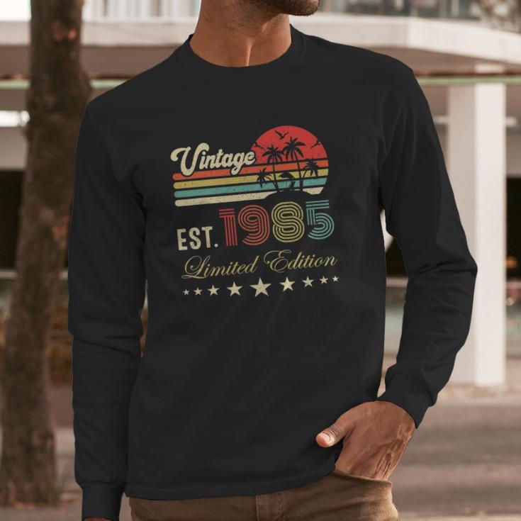 37Th Birthday Born 1985 Vintage Limited Edition 37 Birthday Long Sleeve T-Shirt Gifts for Him