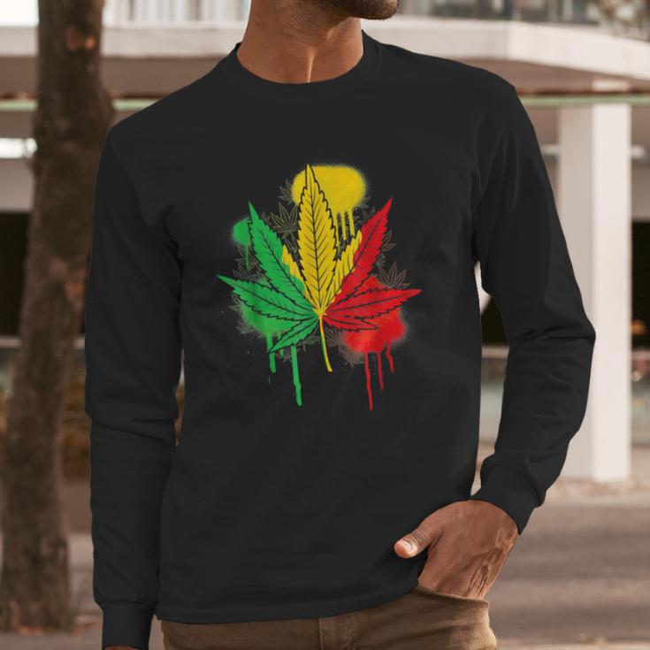 420 Day Marijuana Weed Cannabis Leaf Long Sleeve T-Shirt Gifts for Him