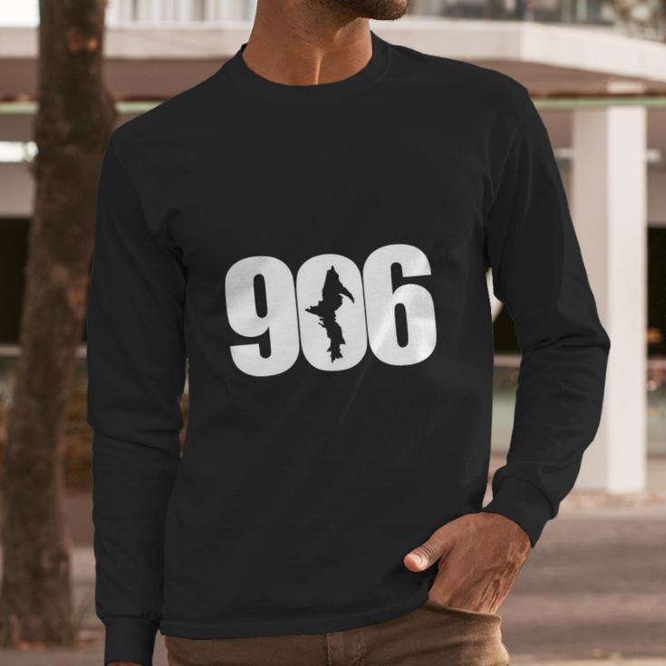 906 Upper Peninsula Up Cutout Yooper T-Shirt Long Sleeve T-Shirt Gifts for Him