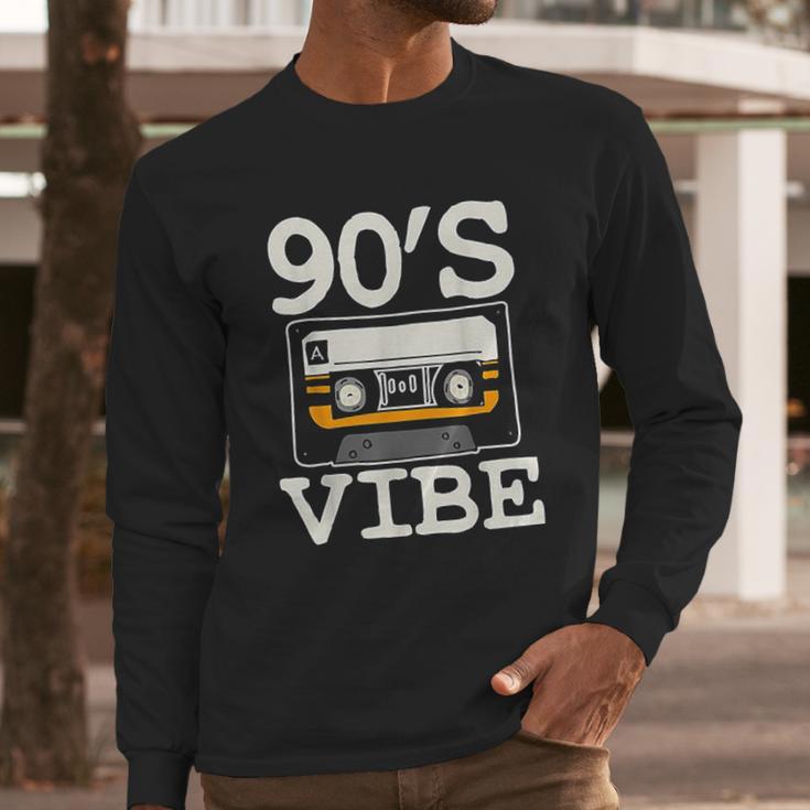 90S Vibe Vintage Cassette Long Sleeve T-Shirt Gifts for Him