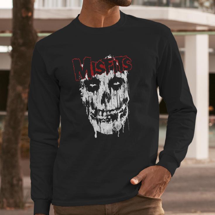 Ae Designs Misfits Splatter Skull Long Sleeve T-Shirt Gifts for Him