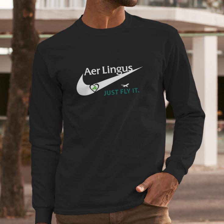 Aer Lingus Fly Long Sleeve T-Shirt Gifts for Him