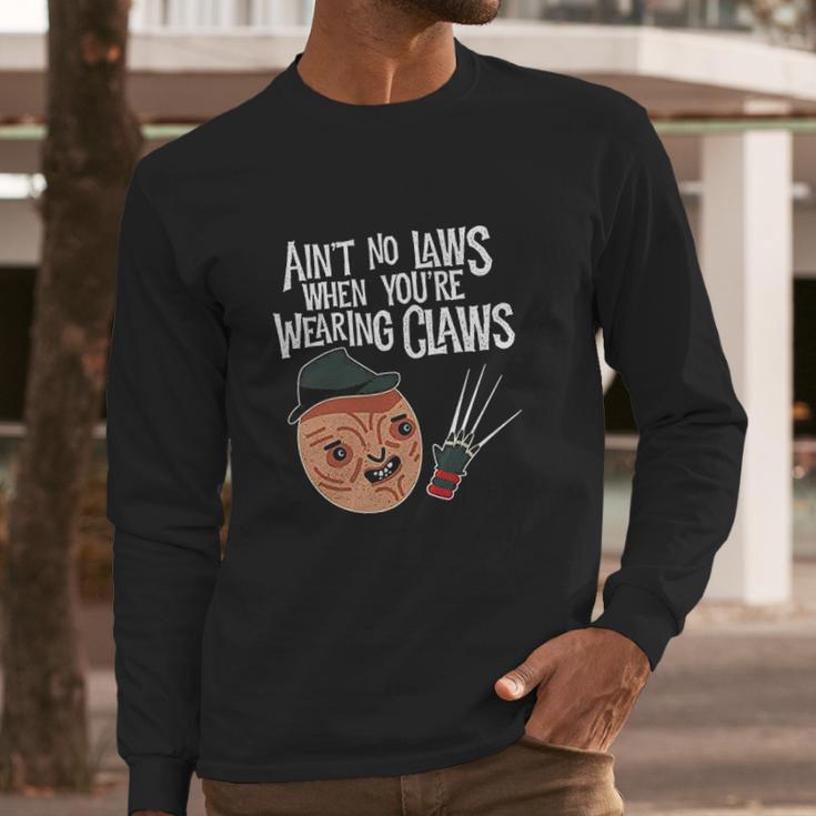 Aint No Laws When Youre Drinking Claws With Claus Long Sleeve T-Shirt Gifts for Him