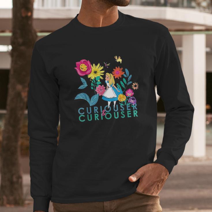 Alice In Wonderland Curiouser Curiouser Long Sleeve T-Shirt Gifts for Him