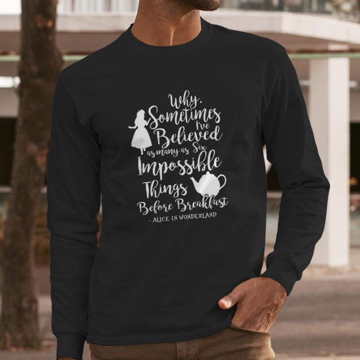 Alice In Wonderland Long Sleeve T-Shirt Gifts for Him