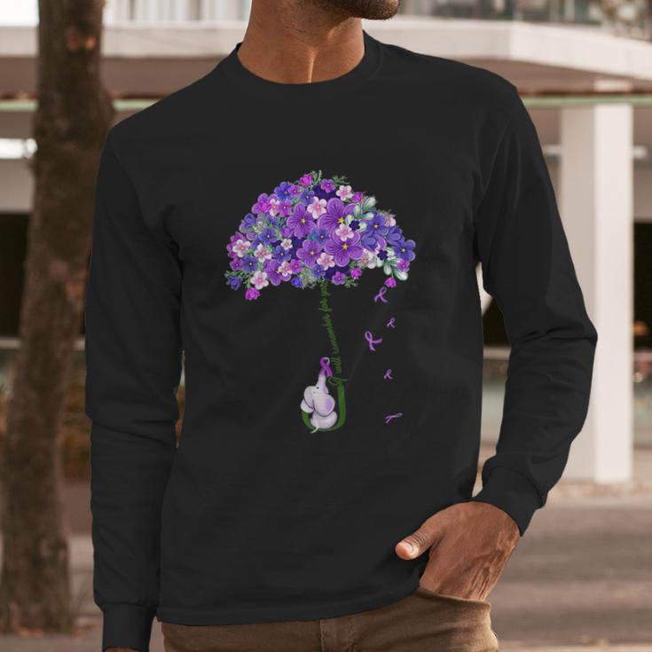 Alzheimer Awareness Cute Elephant I Will Remember For You Long Sleeve T-Shirt Gifts for Him