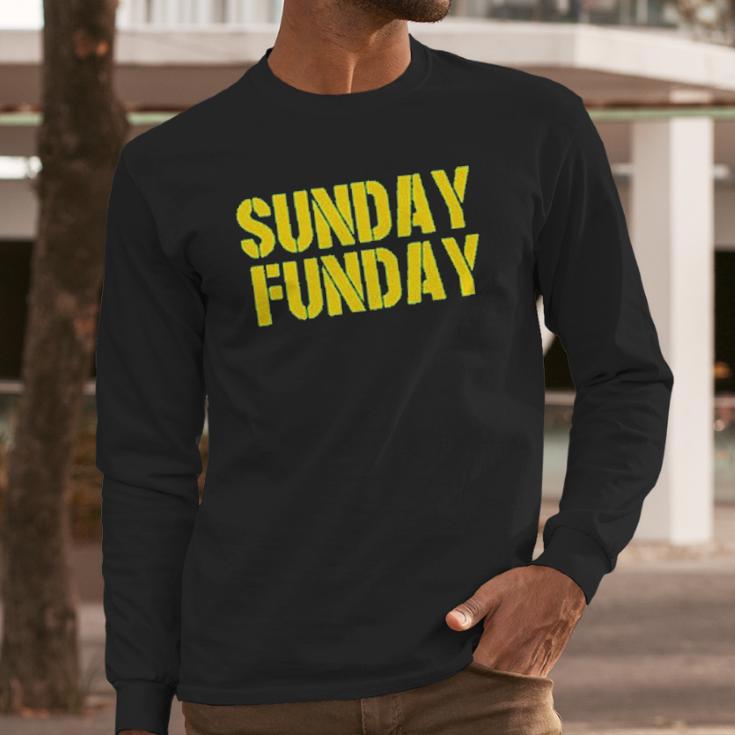 Americas Finest Apparel Green Bay Sunday Funday Long Sleeve T-Shirt Gifts for Him