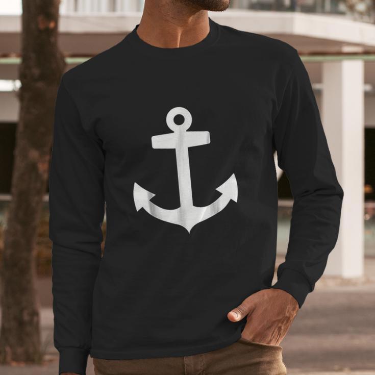 Anchor Logo Long Sleeve T-Shirt Gifts for Him