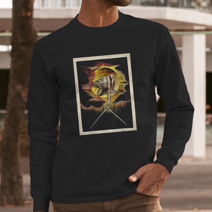 The Ancient Of Days Britain Visionary Art William Blake Long Sleeve T-Shirt Gifts for Him