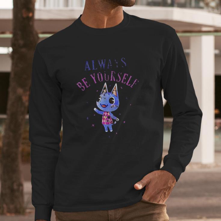 Animal Crossing Always Be Yourself Sparkle Graphic Long Sleeve T-Shirt Gifts for Him