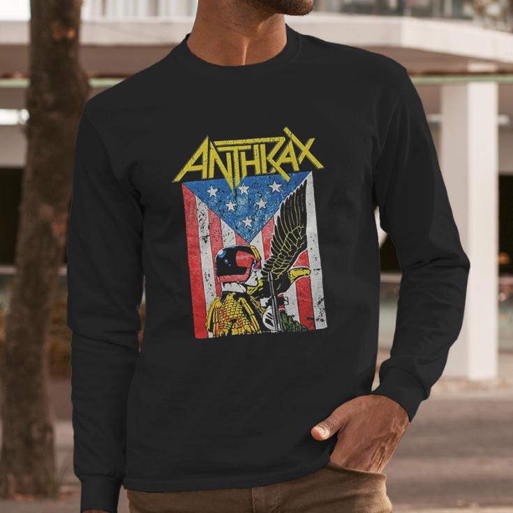 Anthrax Mens Dredd Eagle Long Sleeve T-Shirt Gifts for Him